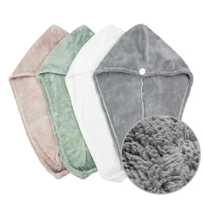 Tuala pengeringan rambut microfiber